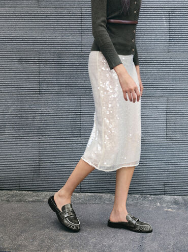 Gi&agrave;y mules mũi tr&ograve;n Dylan, X&aacute;m, hi-res