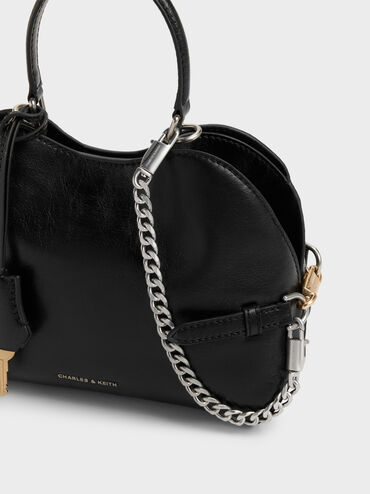 T&uacute;i x&aacute;ch Delfina Chain Side-Belt, Noir, hi-res