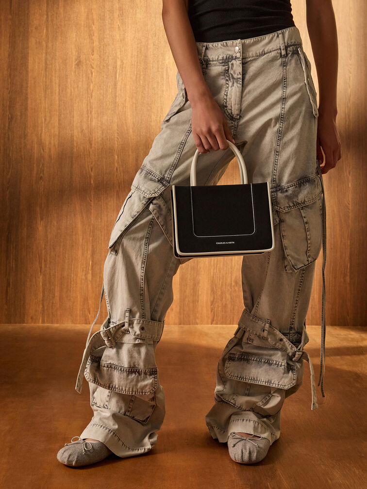 Winona Felt Mary Jane Flats, Light Grey, hi-res