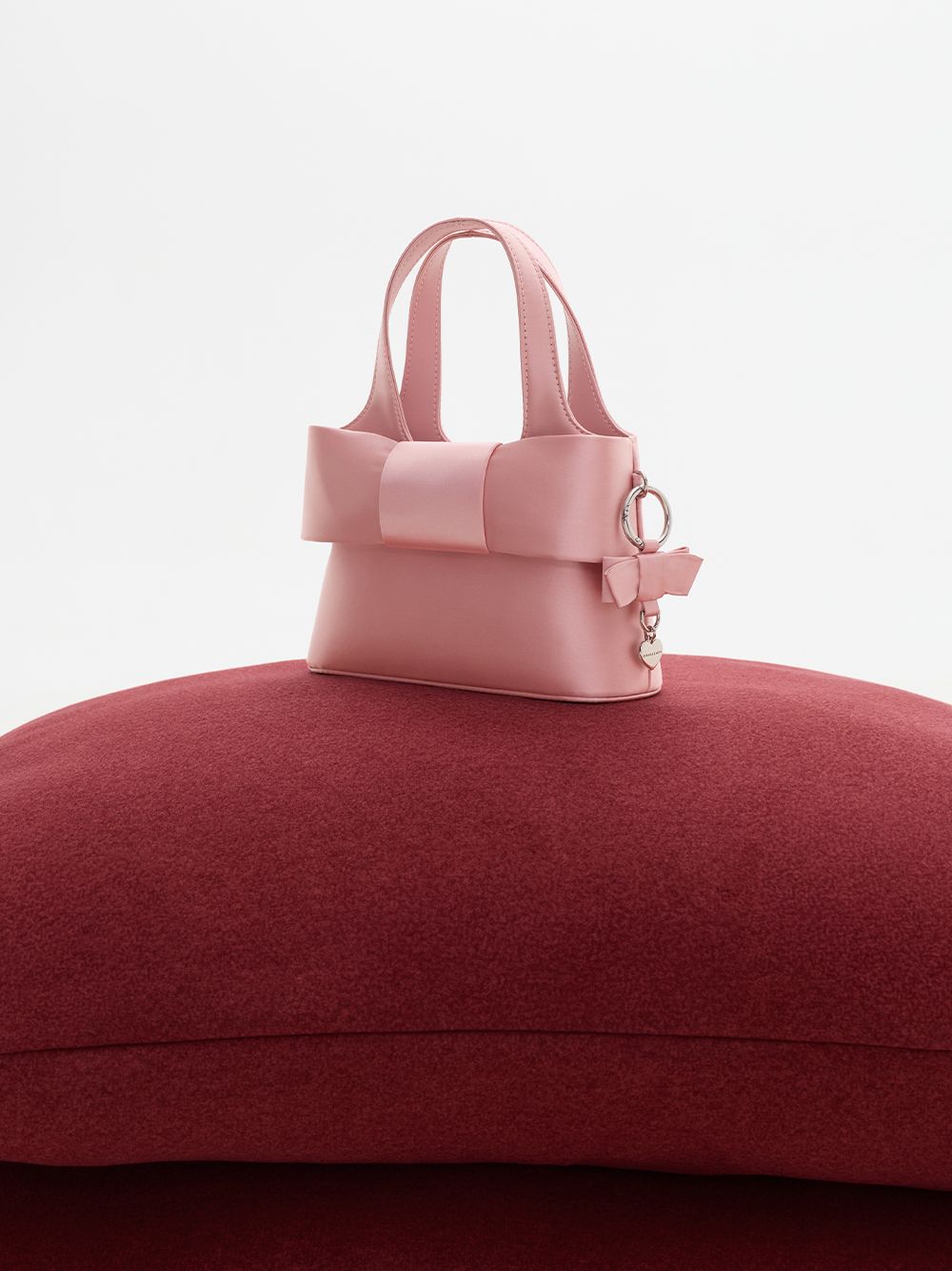 Women's Aravis Bow Bucket Bag in pink - CHARLES & KEITH