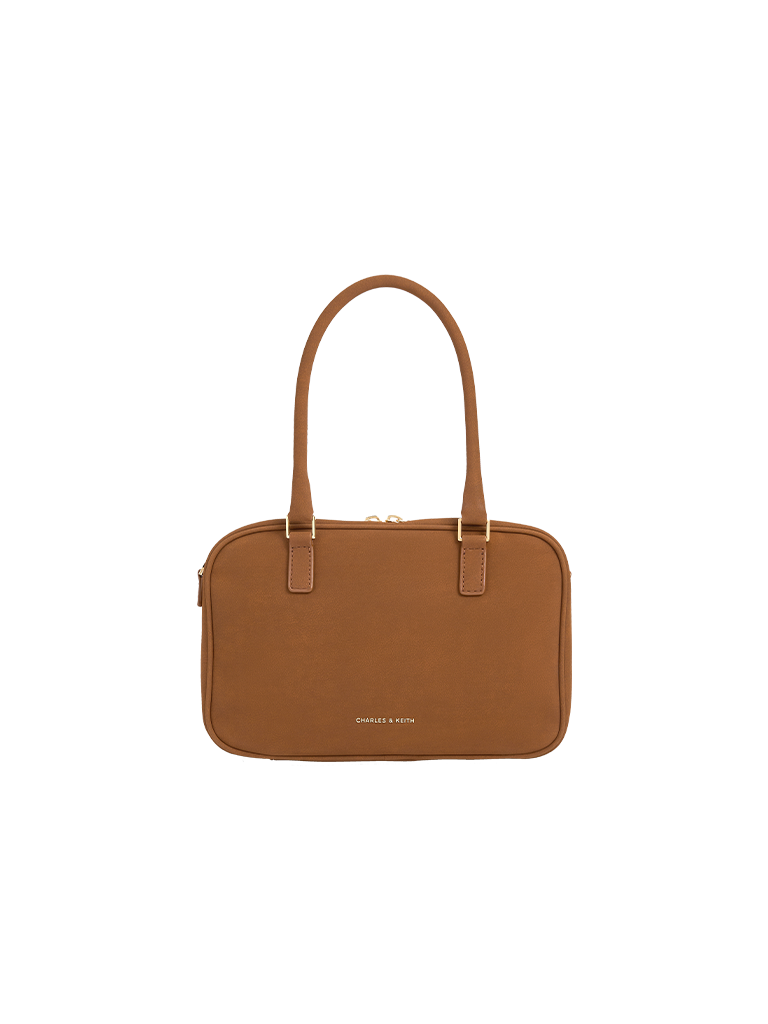 Sianna Recycled Suede Bowling Bag - CHARLES & KEITH