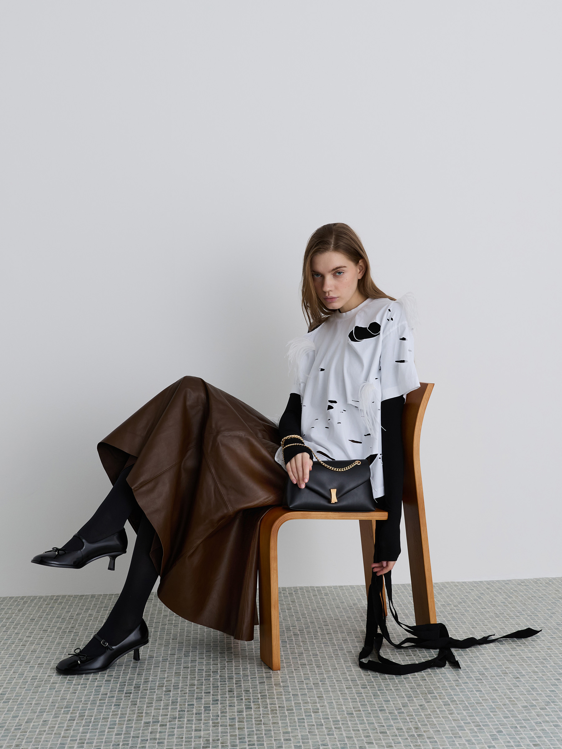 Ivette Woven Top Handle Bag - Wineberry Red - CHARLES & KEITH