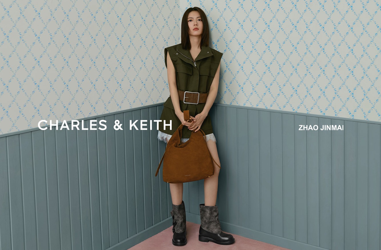 Women’s Aislin hobo bag and Aether buckled calf boots - CHARLES & KEITH