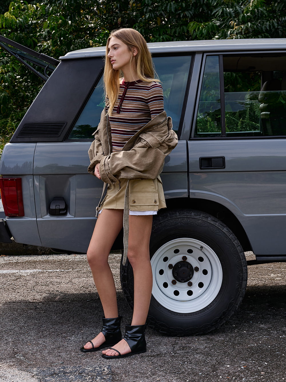 Women’s black Joplin faux suede ruched boot sandals - CHARLES & KEITH