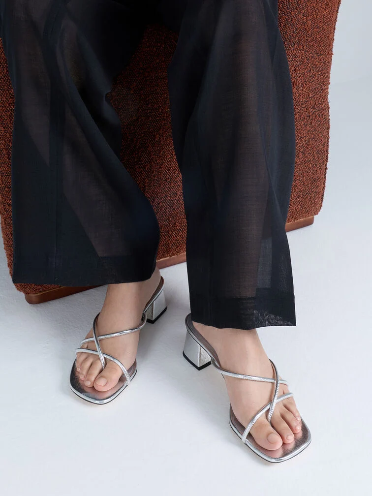 Block heel sandals are a great option for dressier F1 settings.