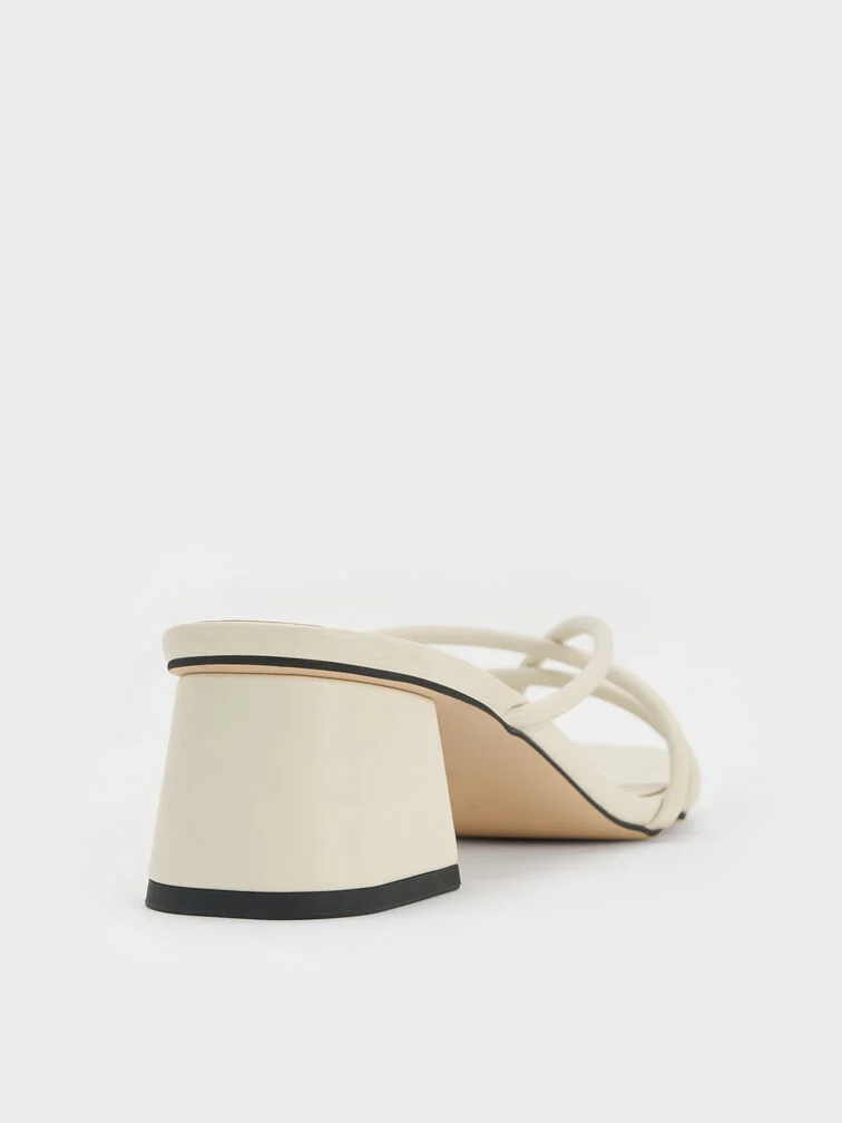Block heels have wide bases that promise a stable, steady stride.