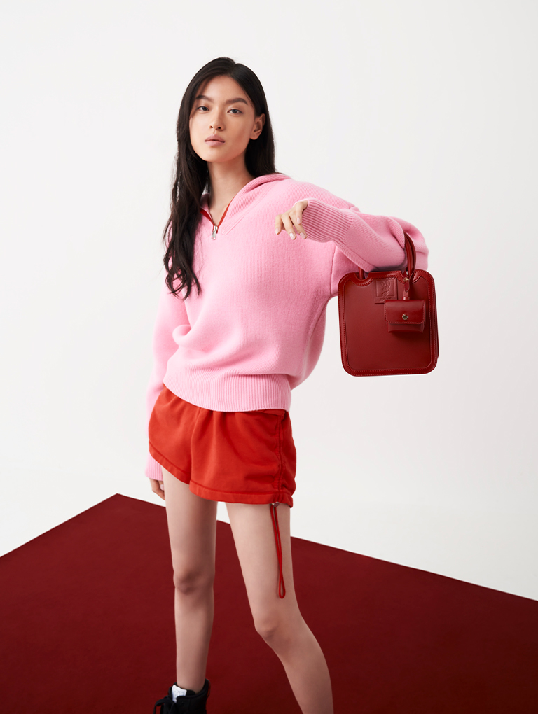 Women's Judy Hopps Structured Tote Bag in red – CHARLES & KEITH