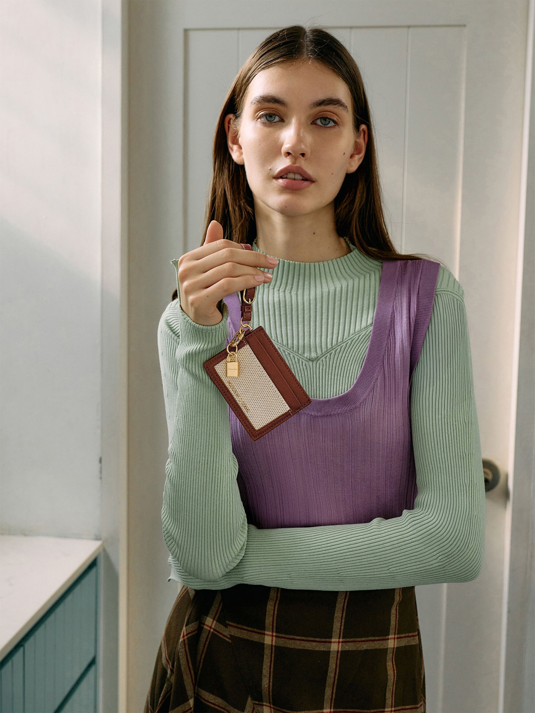 Black Donna Crinkle-Effect Tote Bag - CHARLES & KEITH