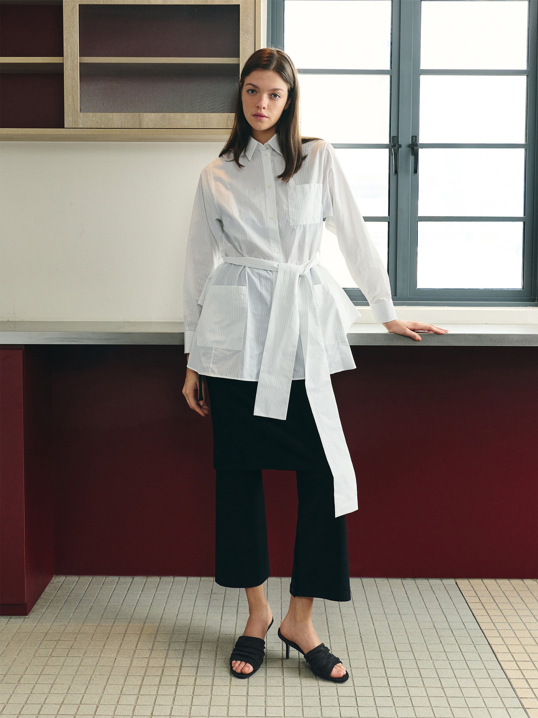 Black Donna Crinkle-Effect Tote Bag - CHARLES & KEITH