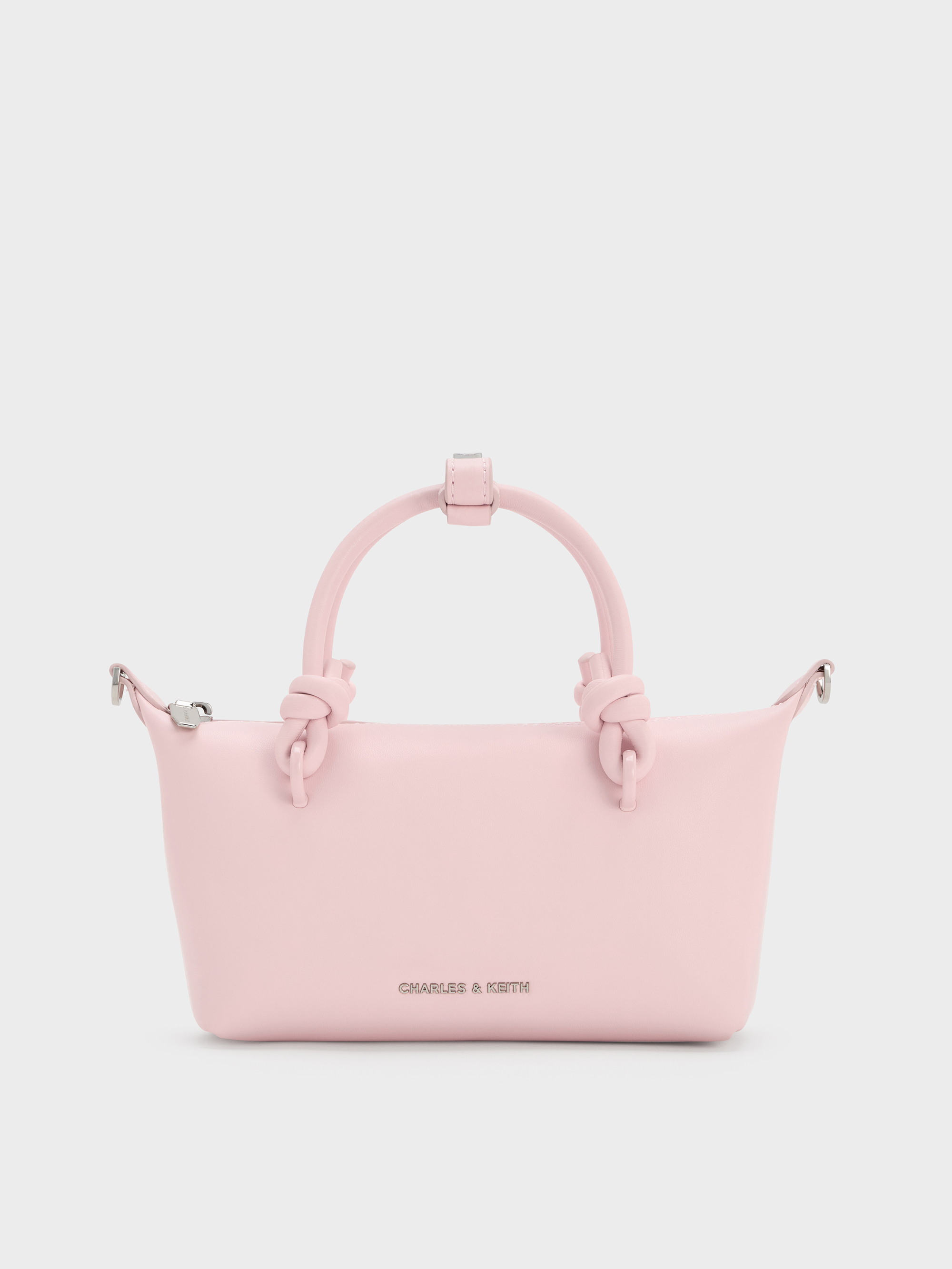 Sammie Knotted-Handle Tote Bag - Cotton Candy Pink - CHARLES