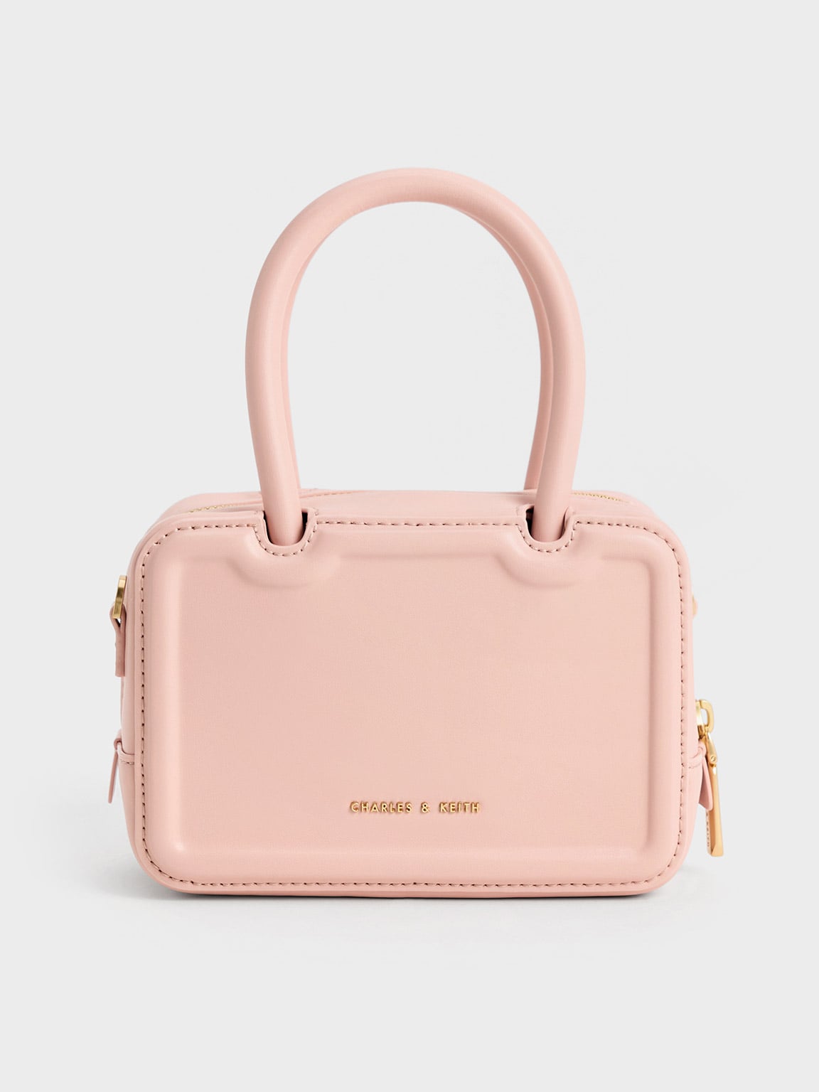 Perline Elongated Top Handle Bag - Pink - CHARLES & KEITH VN
