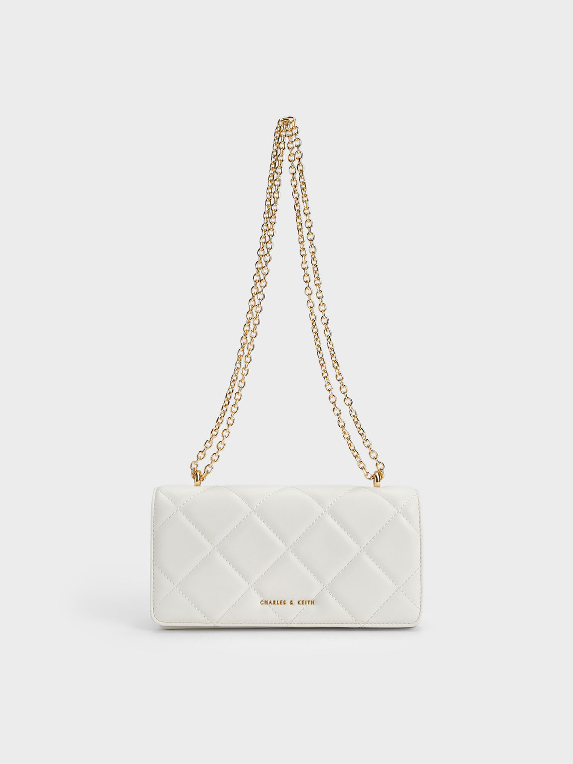 Women's Crush Small Chain Bag Quilted in Optic White | Balenciaga US
